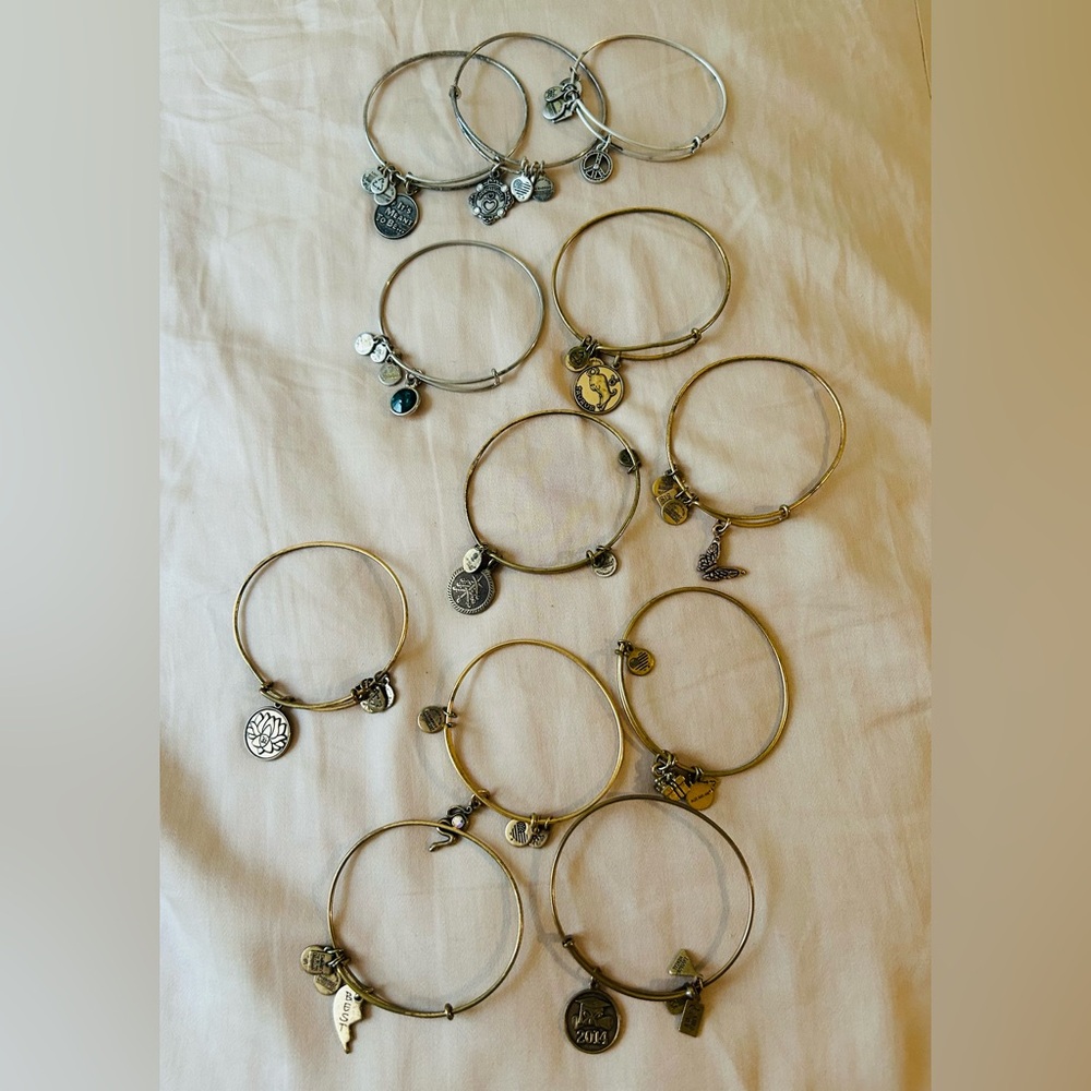 12 Alex and Ani Bracelets - Picture 2 of 6